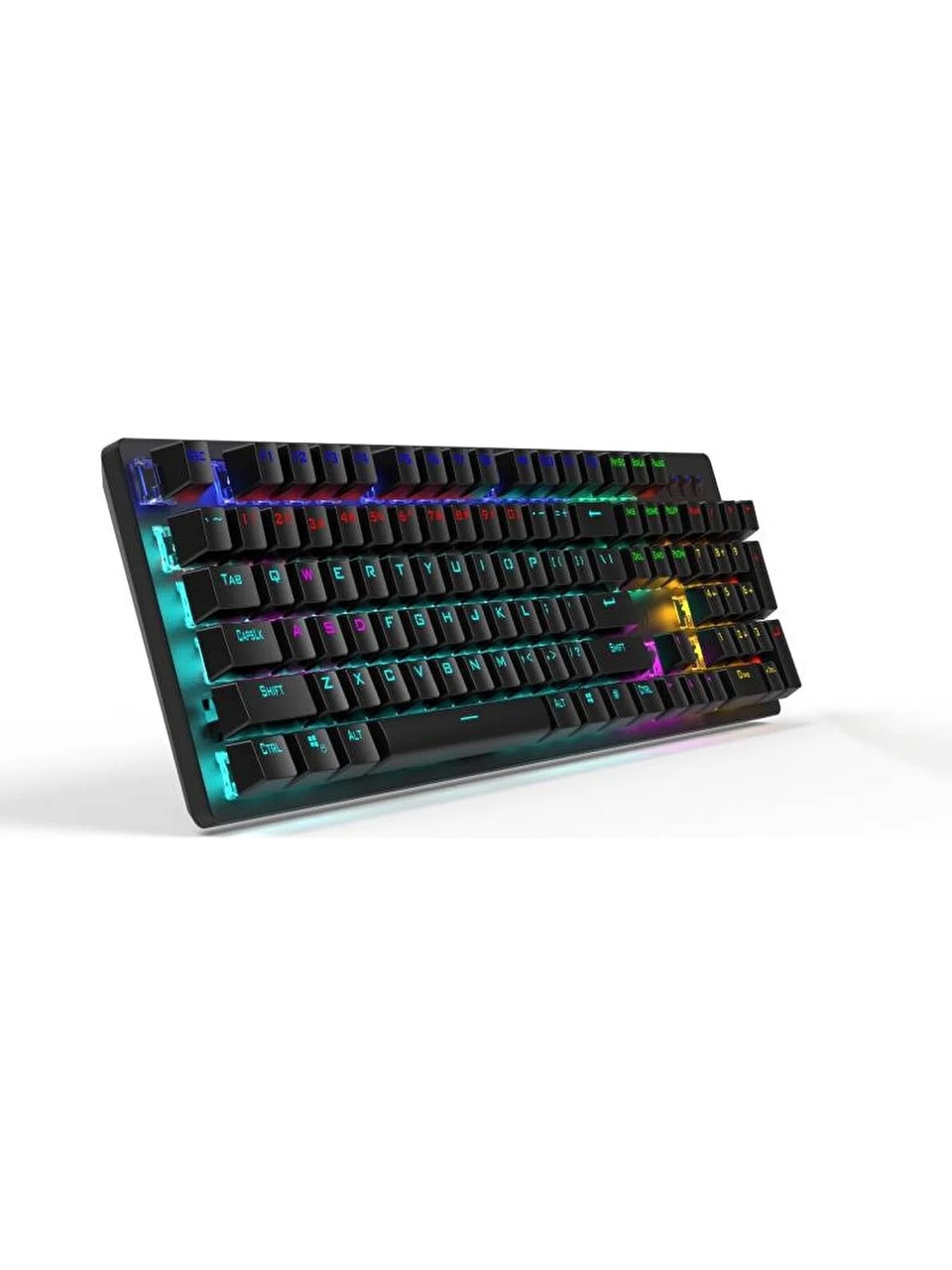 HP GK100F Mekanik Gaming Klavye Rgb Işıklı Kablolu Klavye Şık Zarif Modern Tasarım Türkçe Q Klavye